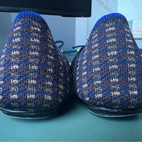 Rothys The Point retired blue plaid with tassels size 11 - Picture 4 of 8